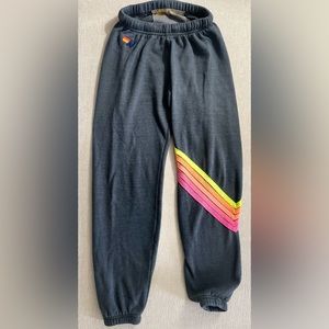 Aviator Nation Neon Chevron Bolt Sweatpants XS